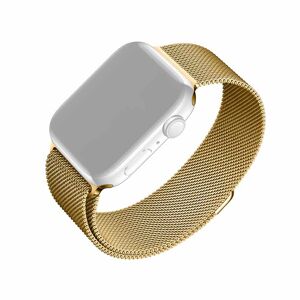 Fixed Apple Watch 42/44/45/Apple Watch Ultra Armbånd Mesh Strap Guld