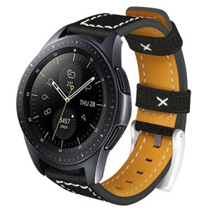 INF Armbånd til Samsung Gear S3 Classic / S3 Frontier Læder Sort