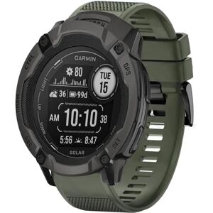 My Store For Garmin Instinct 2X Solar 26mm Quick Release Silicone Watch Band(Army Green)