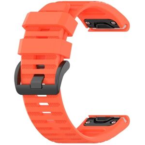 My Store For Garmin Fenix 6X 26mm Silicone Watch Band(Coral red)