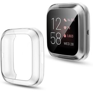 Shoppo Marte For Fitbit versa 2 Plating TPU All-inclusive Protective Shell(Transparent)