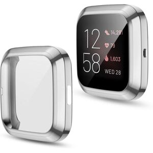 Shoppo Marte For Fitbit versa 2 Plating TPU All-inclusive Protective Shell(Silver)