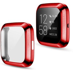 Shoppo Marte For Fitbit versa 2 Plating TPU All-inclusive Protective Shell(Red)