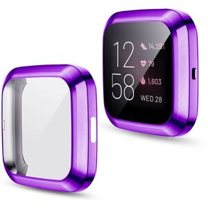 Shoppo Marte For Fitbit versa 2 Plating TPU All-inclusive Protective Shell(Purple)