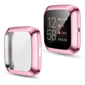 Shoppo Marte For Fitbit versa 2 Plating TPU All-inclusive Protective Shell(Pink)