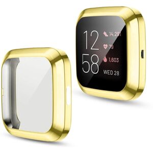 Shoppo Marte For Fitbit versa 2 Plating TPU All-inclusive Protective Shell(Gold)