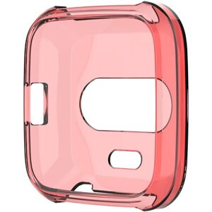 Shoppo Marte For Fitbit Versa Lite Smart Watch Silicone Protective Case(Transparent Red)