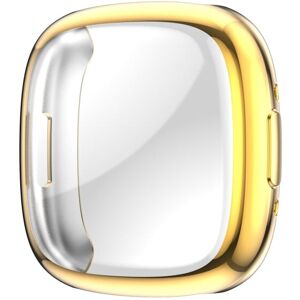 Shoppo Marte For Fitbit Versa 4 Shockproof TPU Protective Watch Case(Gold)