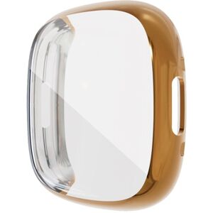 Shoppo Marte For Fitbit Versa 4 / Sense 2 Electroplating Full Coverage TPU Watch Case(Gold)