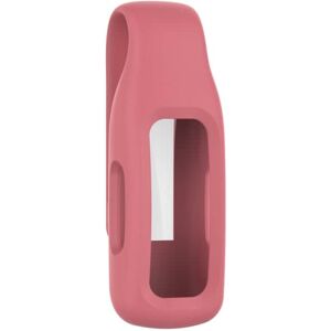 Shoppo Marte For Fitbit Inspire 2 Steel Sheet Silicone Protective Clip Case Cover(Rose Red)