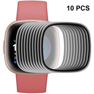 10 PCS For Fitbit Versa 4 / Sense 2 ENKAY 3D Full Coverage Soft PC Edge + PMMA HD Screen Protector Film