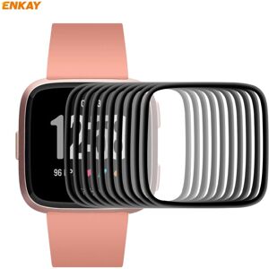 10 PCS For Fitbit Versa 3 / Fitbit Sense ENKAY Hat-Prince 3D Full Screen Soft PC Edge + PMMA HD Screen Protector Film