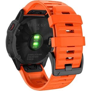 INF Garmin armbånd 26 mm Fenix 6X/5X Plus/3HR/Descent MK1 silikone Orange