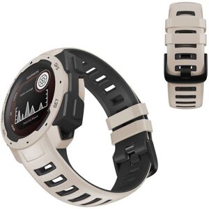 Generic Garmin Instinct Esports /Instinct bi-color silicone watchband - White / Black