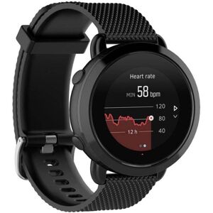 Generic Suunto 3 Fitness erstatnings urrem i silikone med tekstureret overflade - Sort