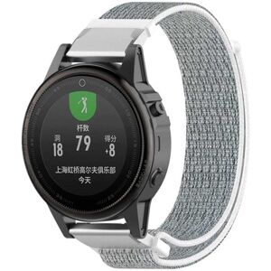 Generic Garmin Fenix 5S velcro nylon - hvid / grå