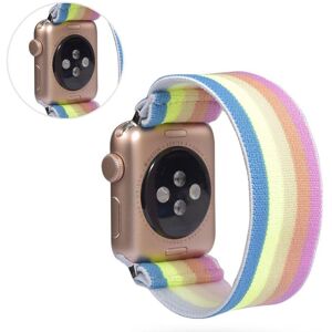 Generic Apple Watch Series 5 / 4 40mm nylon watch band - Rainbow