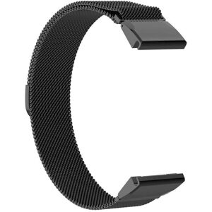 CaseOnline Milanese magnetisk urrem Garmin Fenix 5X Plus - Sort