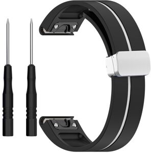 INF 22 mm silikone magnetisk urrem med spænde til Samsung Gear S3, Garmin Venu 3