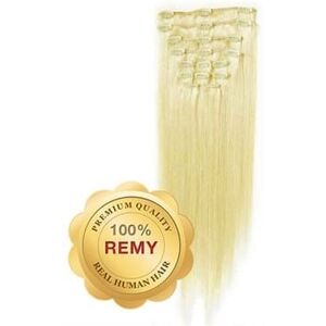 Fashiongirl Remy Clip-on Extensions #60 Platinblond 40 cm