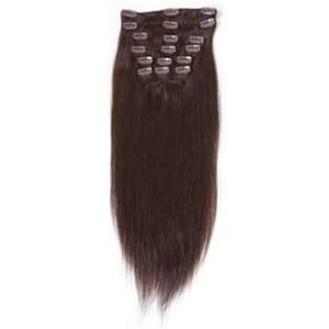 Fashiongirl Remy Clip-on Extensions #2 Mørkebrun 50 cm