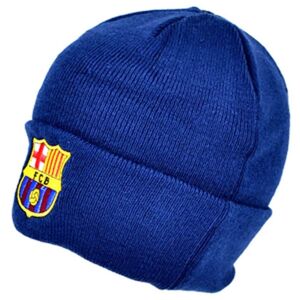 FC Barcelona Officiel strikket vinterfodbold Crest Beanie Hat