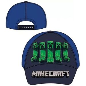 Minecraft Creeper Cap Blå