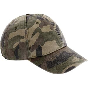 Beechfield Camo Vintage Low Profile Baseball Cap