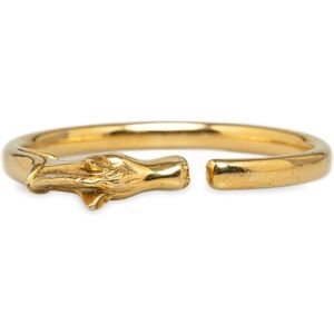 Pre-owned Hermes Horse Head Bangle Gold