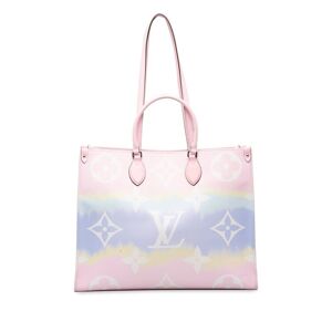 Pre-owned Louis Vuitton Monogram Giant Escale Pastel OnTheGo GM Pink