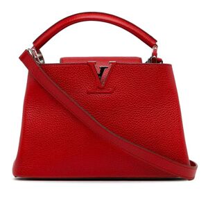 Pre-owned Louis Vuitton Taurillon Capucines BB Red
