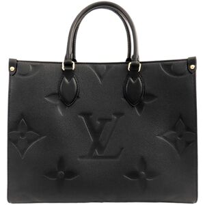 Pre-owned Louis Vuitton Monogram Empreinte Onthego MM Black