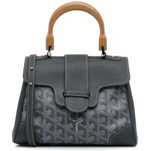 Pre-owned Goyard Mini Goyardine Saigon Gray