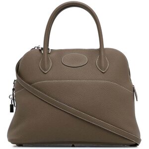 Pre-owned Hermes Clemence Bolide 31 Brown