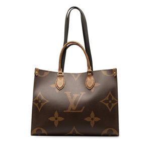 Pre-owned Louis Vuitton Monogram Giant OnTheGo MM Brown