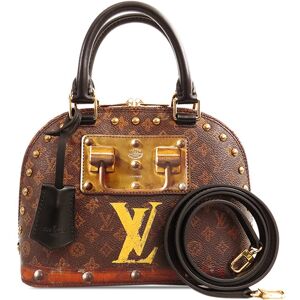 Pre-owned Louis Vuitton Transformed Monogram Time Trunk Alma BB Brown