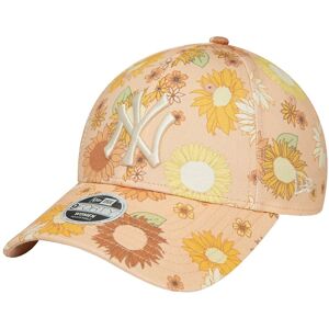 New Era 9FORTY New York Yankees Floral All Over Print Cap 60435003, baseball kasket, Kvinde, orange, Størrelse: OSFM