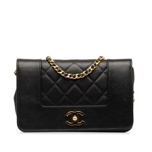 Pre-owned Chanel Mademoiselle Wallet On Chain Black