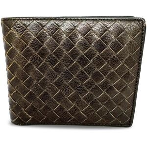 Pre-owned Bottega Veneta Intrecciato Bi-fold Wallet Brown