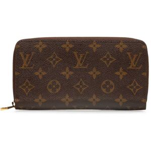 Pre-owned Louis Vuitton Monogram Zippy Wallet Brown