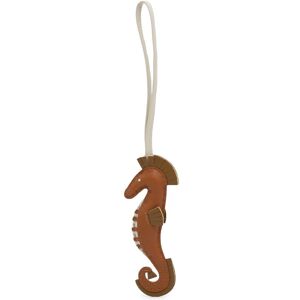 Pre-owned Hermes Milo Seahorse Bag Charm Brown