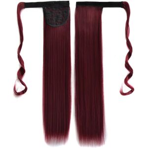 shopnbutik 118# Invisible Seamless Bandage-style  Wig Long Straight Hair Wig Ponytail