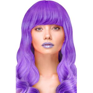 PartyPal Party Wig Long Wavy Purple Hair Paryk