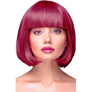 PartyPal Party Wig Short Straight Burgundy Hair Paryk