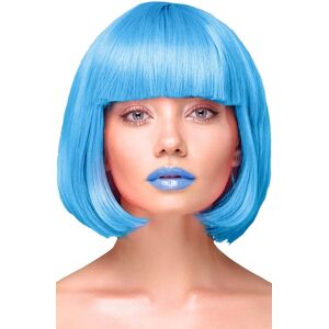 PartyPal Party Wig Short Straight Blue Hair Paryk