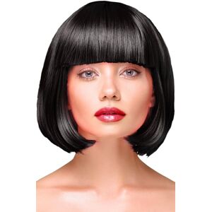 PartyPal Party Wig Short Straight Black Hair Paryk