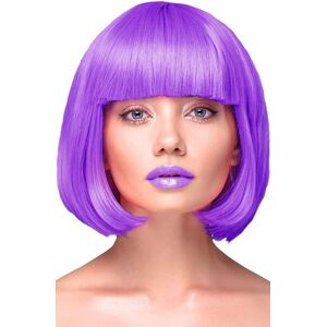 PartyPal Party Wig Short Straight Purple Hair Paryk