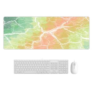 Shoppo Marte 300x800x5mm Marbling Wear-Resistant Rubber Mouse Pad(Rainbow Marble)