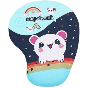 Shoppo Marte 2 PCS Silicone Comfortable Padded Non-Slip Hand Rest Wristband Mouse Pad, Colour: Rainbow Mouse