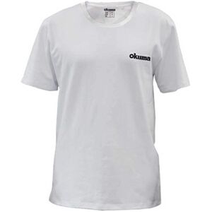 Okuma Kortærmet T-shirt Logo Hvid 2XL Mand